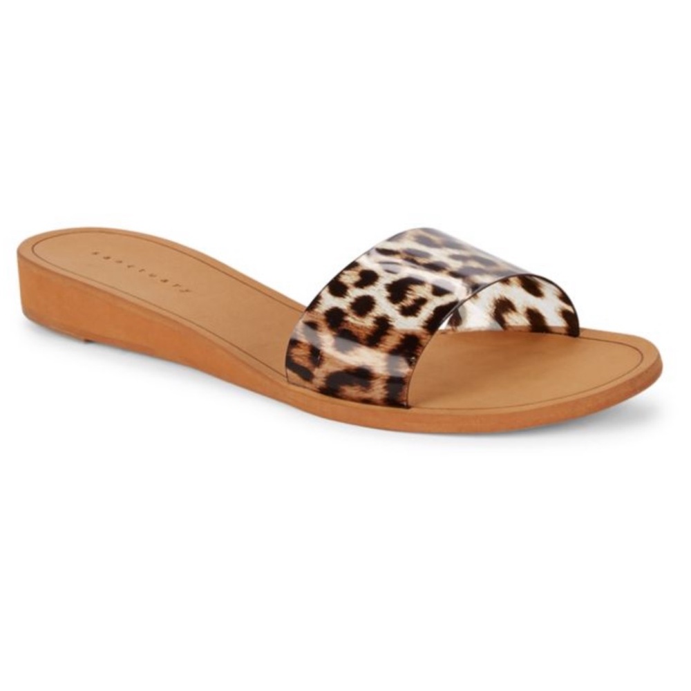SANCTUARY
Leopard-Print Clear-Strap Sandals